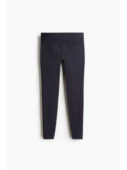 H&M - Women Navy Blue Seamless Sports Leggings with Dry Move