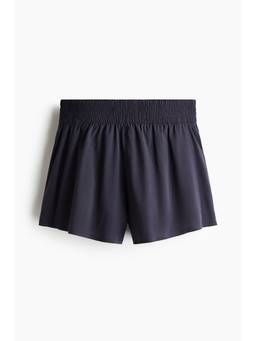 H&M - Women Navy Blue Layered Sports Shorts with Pocket