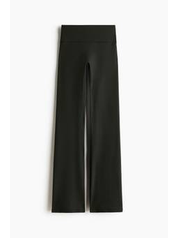 H&M - Women Black Flared Yoga Leggings with Soft Move