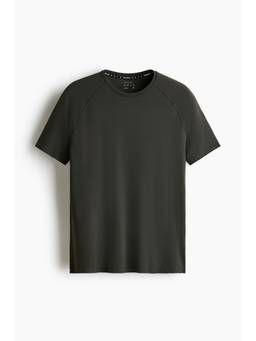 H&M - Men Black Muscle Fit Sports T-Shirt with Dry Move