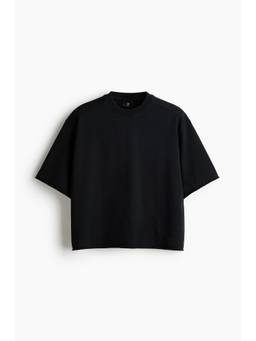 H&M - Men Black Oversized Fit Printed Cotton T-Shirt