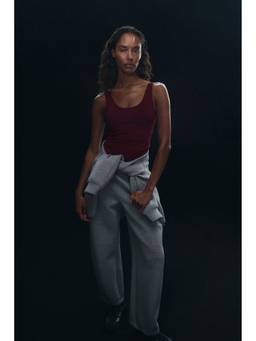 H&M - Women Red Sports Vest Top With Sculpt move