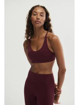 H&M - Women Red Medium Support Sports Bra With Sculpt move