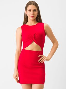 Globus - Red Textured Dress
