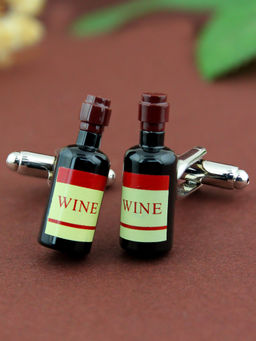 PELUCHE - Old Wine Bottle Cufflinks for Men