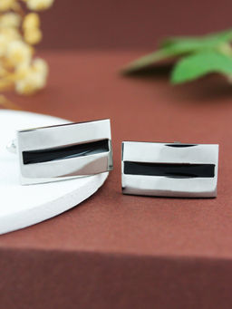 PELUCHE - Minimal Metal Design Cufflinks for Men