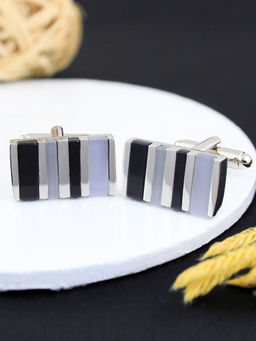 PELUCHE - Natural Mother of Pearl Stone Cufflinks for Men