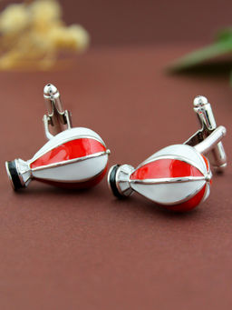 PELUCHE - Enamel Hot Air Balloon Novelty Cufflinks for Men