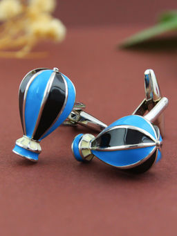 PELUCHE - Enamel Hot Air Balloon Novelty Cufflinks for Men