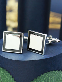 PELUCHE - Metal Play Resin Art -Metal Cufflinks for Men