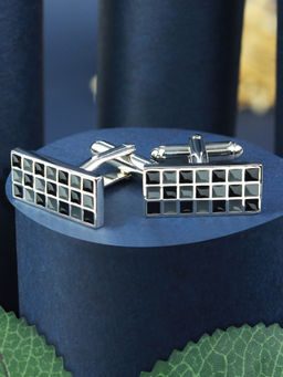 PELUCHE - Designer Enamel Cufflinks for Men