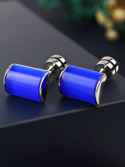 PELUCHE - Sexy Blue Onyx Stone Cufflinks for Men