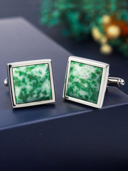 PELUCHE - Natural Mother of Pearl Stone Cufflinks for Men