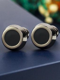PELUCHE - Zirconium Ceramic Onyx Cufflinks for Men