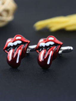 PELUCHE - Novelty Casanova Lips Cufflinks for Men