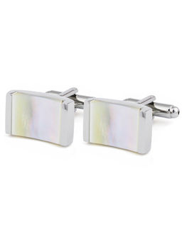 PELUCHE - Natural Mother of Pearl Stone Cufflinks for Men