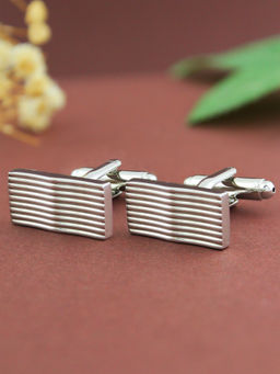 PELUCHE - Contemporary Silver Grace Cufflinks for Men