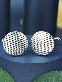 PELUCHE - A Grade Rhodium Plating Metal Cufflinks for Men