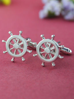 PELUCHE - Boat Steering Wheel Cufflinks for Men