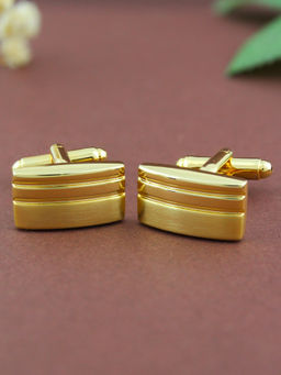 PELUCHE - Minimal Metal Design Cufflinks for Men