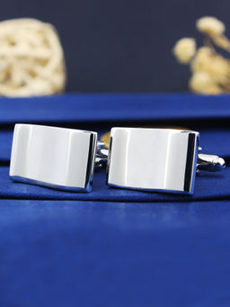 PELUCHE - Minimal Metal Design Cufflinks for Men
