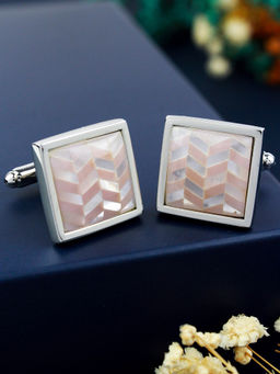 PELUCHE - Multiple Natural Mother of Pearl Stone Cufflinks for Men