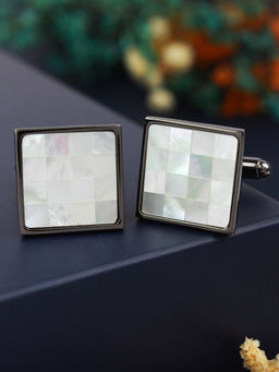 PELUCHE - Multiple Natural Mother of Pearl Stone Cufflinks for Men