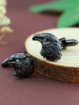 PELUCHE - Eagle Eye - Gun Metal Cufflinks for Men