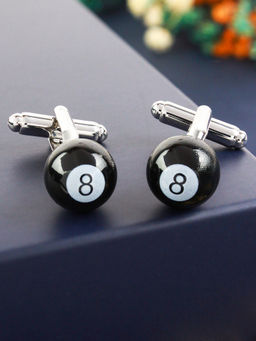 PELUCHE - Novelty Eight Ball Cufflinks for Men