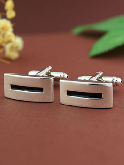 PELUCHE - Minimal Metal Design Cufflinks for Men