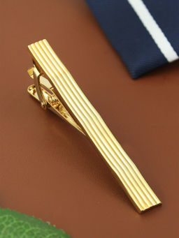 PELUCHE - Curves to Kill - Golden Tie Pin for Men