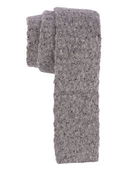 The Tie Hub - Premium Italian Woollen Grey Necktie