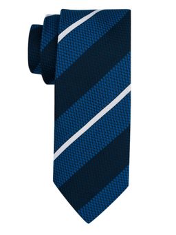 The Tie Hub - Union Blue Stripe Microfiber Necktie