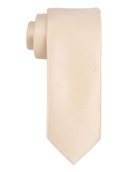 The Tie Hub - Solid Cream Microfiber Necktie