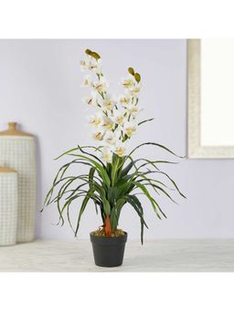 HomeTown - Ilana Artificial Orchid Potted Plant 90 cm In White Colour