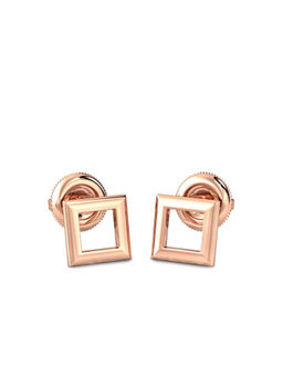 Candere by Kalyan Jewellers - 18K BIS Hallmark Rose Gold Earrings