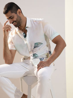 Rare Rabbit - Winstin White Casual Shirts
