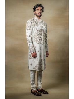 Jatin Malik - Opaline Sherwani (Set of 3)