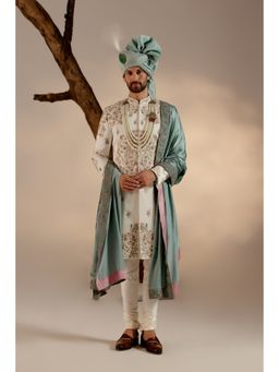 Jatin Malik - Opaline Sherwani (Set of 5)