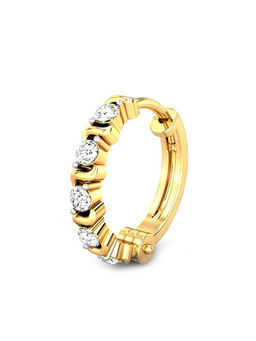 Candere by Kalyan Jewellers - 18k (750) Yellow Gold and Diamond Nose Pin for Women