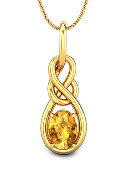 Candere by Kalyan Jewellers - 18k (750) BIS Hallmark Yellow Gold Pendant for Women