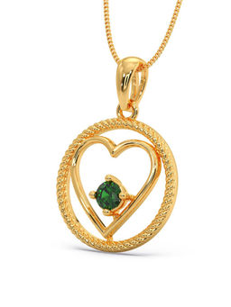 Candere by Kalyan Jewellers - 18k (750) BIS Hallmark Yellow Gold Pendant for Women