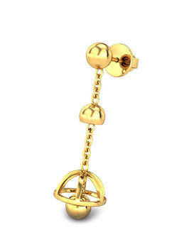 Candere by Kalyan Jewellers - 18k (750) BIS Hallmark Yellow Gold Earring for Women