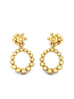 Candere by Kalyan Jewellers - 18k (750) BIS Hallmark Yellow Gold Earring for Women