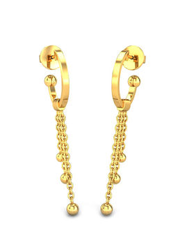 Candere by Kalyan Jewellers - 18k (750) BIS Hallmark Yellow Gold Earring for Women