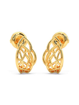 Candere by Kalyan Jewellers - 18k (750) BIS Hallmark Yellow Gold Earring for Women