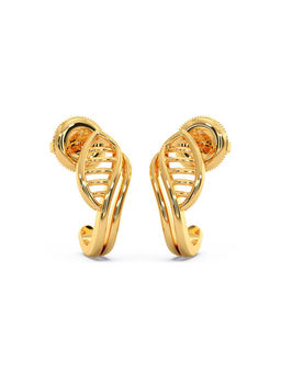 Candere by Kalyan Jewellers - 18k (750) BIS Hallmark Yellow Gold Bali Earring for Women