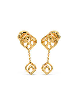 Candere by Kalyan Jewellers - 18k (750) BIS Hallmark Yellow Gold Earring for Women