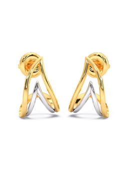 Candere by Kalyan Jewellers - 18k (750) BIS Hallmark Yellow Gold Bali Earring for Women