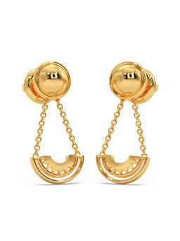 Candere by Kalyan Jewellers - 18k (750) BIS Hallmark Yellow Gold Earring for Women